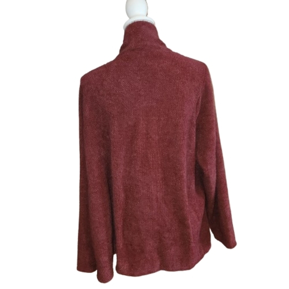 NWT Maurices Women's Brick Red Poncho Sweater Size 2X Incredibly Soft & Cozy - Picture 2 of 13
